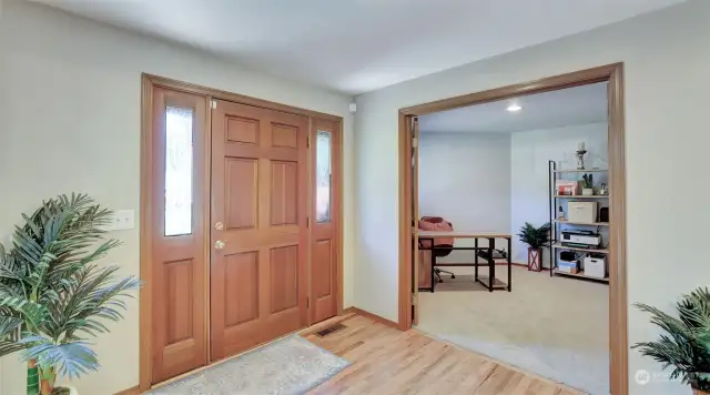 Den with double door entry, offers a great space for working from home, guest room, workout area...the possibilities are endless.
