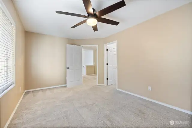 Upper level Bonus room with walk in closet. NOT included in bedroom count.