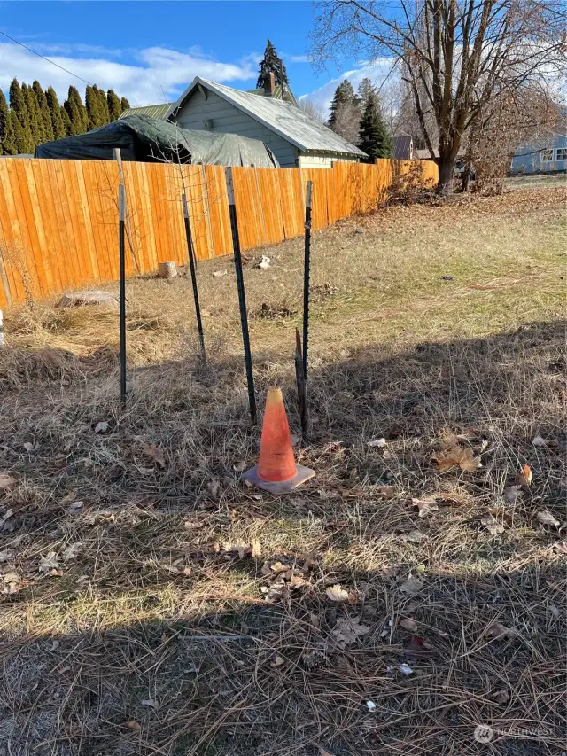 Sewer is also located on the property.