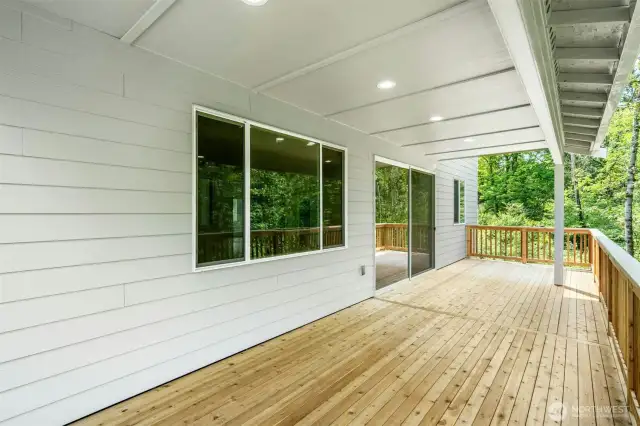 Extended Covered outdoor space.