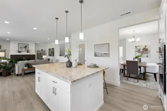 This is a general representation of floor plan and may vary from actual home constructed. Features in photos, upgrades, elevation, materials, dimensions and layout all subject to change without notice.