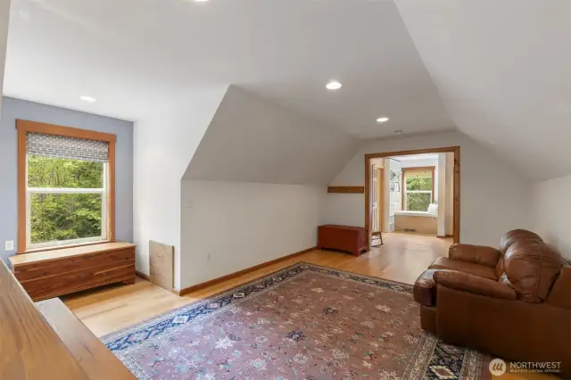 Primary suite is quite spacious and has wonderful natural light.