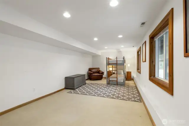 Bedroom on lower level is HUGE!