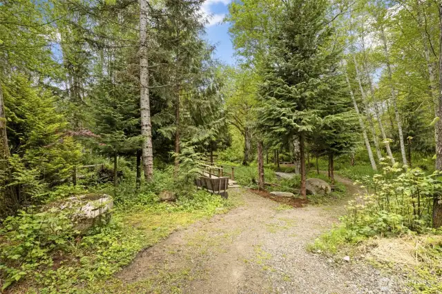 Just steps from your front door, dual creeks meet and create a wonderland to explore.