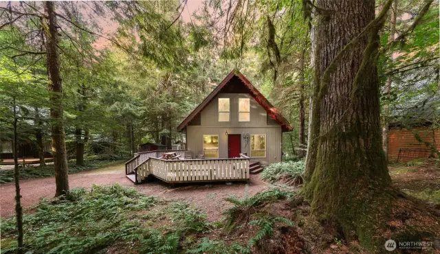 Private and peaceful, while still having plenty of parking for friends and family.