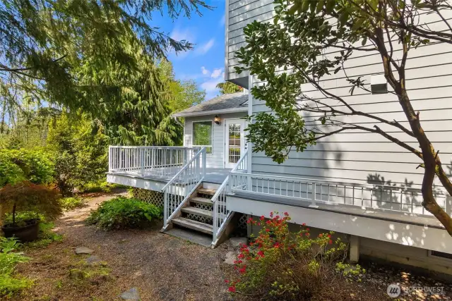 Notice the Small access for your furry friends..... from the front room to the deck!