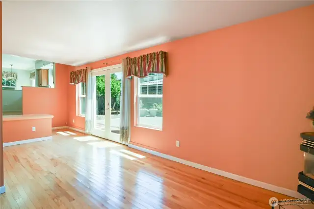 This room was used as a beauty shop in the past.