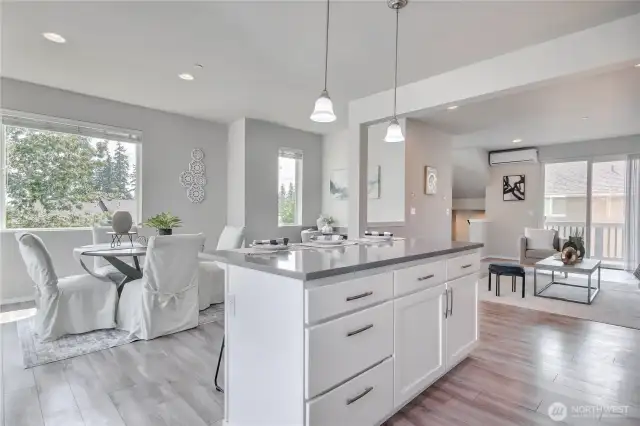 A view to showcase the fun way to cook while entertaining