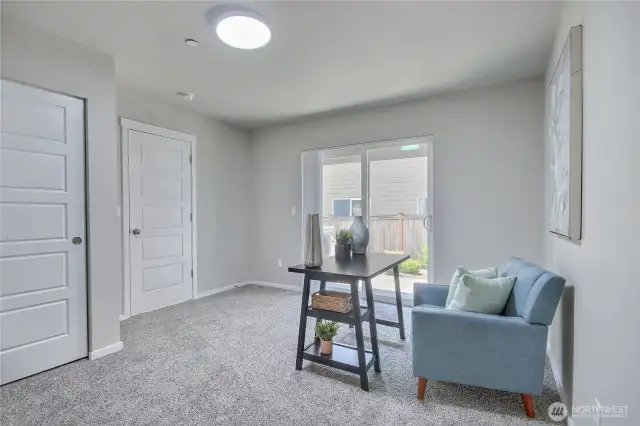 4th bedroom downstairs-great for guest privacy or a home office!