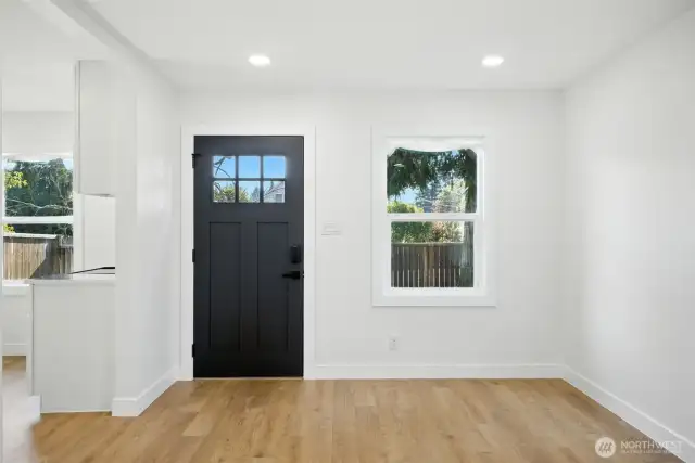 Brand new front door. Main entry into home.