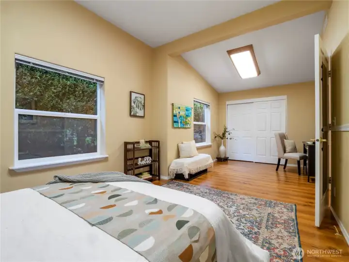 This large room will make your creative juices come to live. Is it an office? Is it a guest room? Is it a craft room? So many choices but you decide.