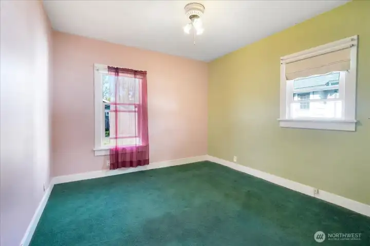 Large Bedroom #1 is carpeted.