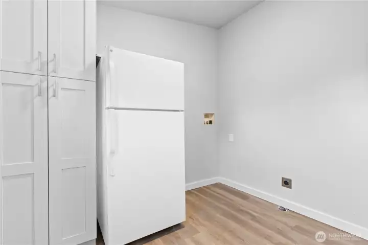 Entry Way/Mudroom/ Washer and Dryer hookups. New Pantry