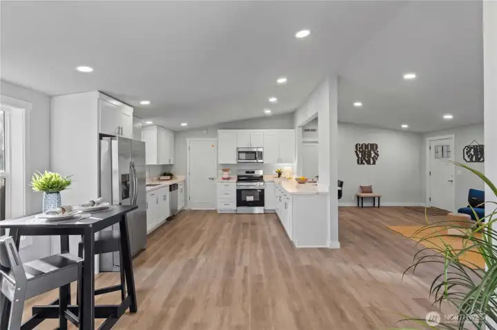 Dining Room. All new canister lights throughout the home.