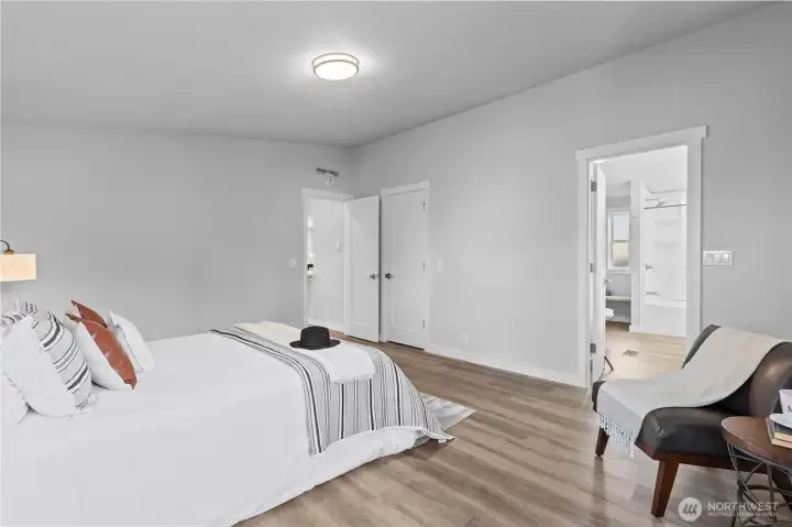 Primary Bedroom with walk-in closet