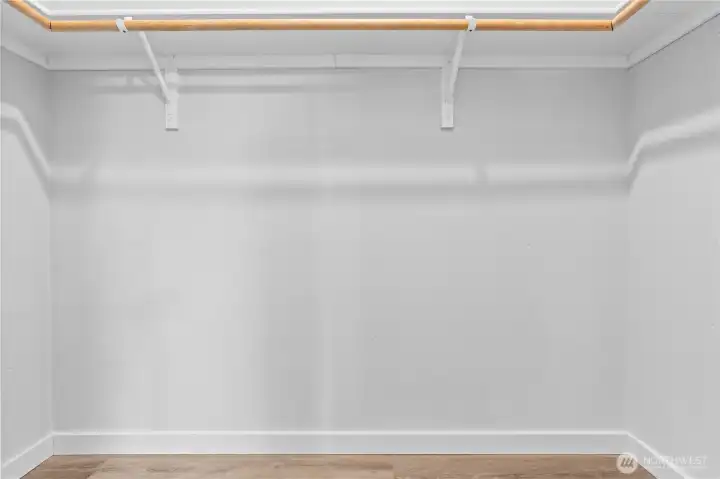 Walk-in Closet in Primary Bedroom