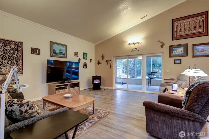 Open Plan Great room.