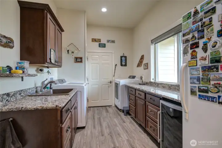 Spacious Laundry room.