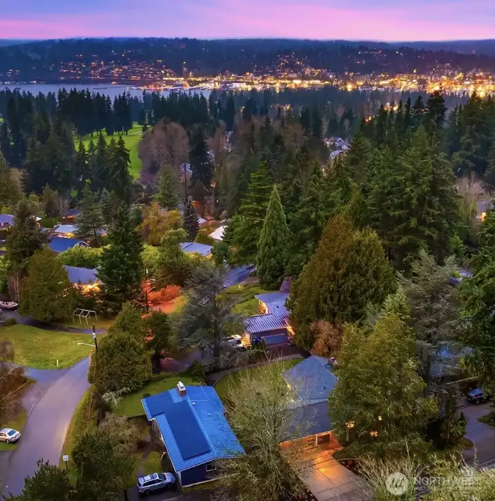 Lake in the background…. So close to everything.