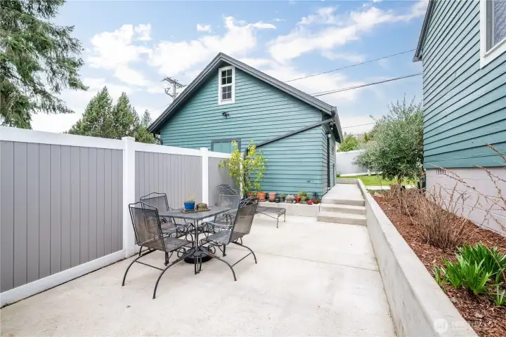 Private Fenced Patio