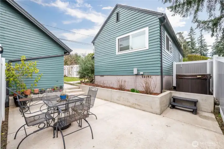 Patio and Hot Tub