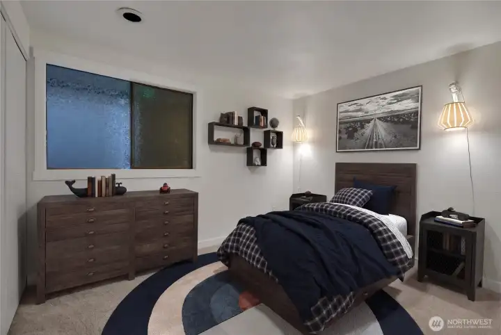 2nd bedroom virtually staged