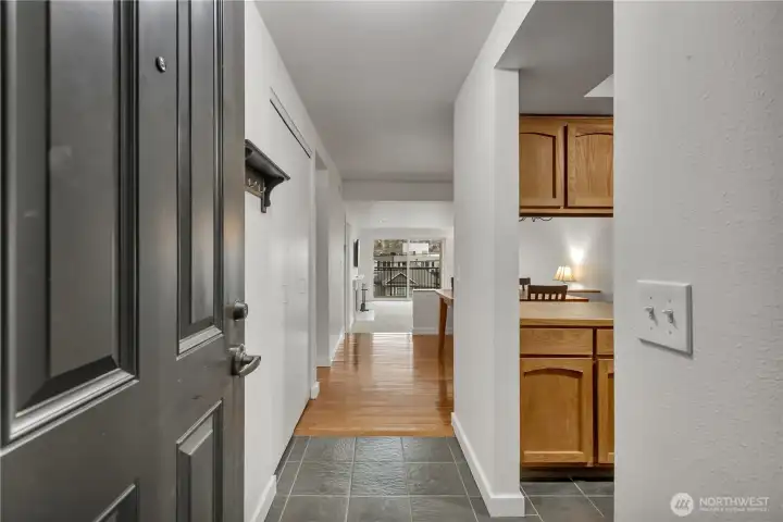 Front door entry of unit