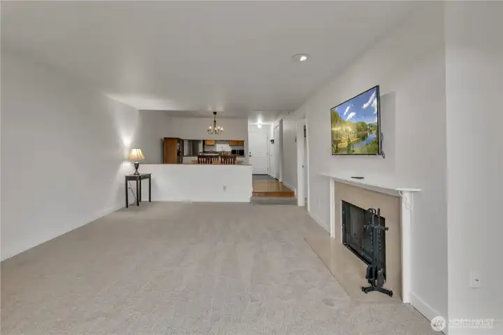 Living room view from balcony