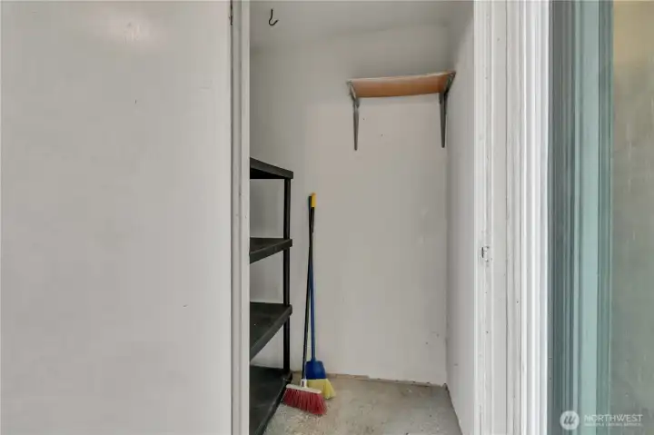 outdoor storage on deck