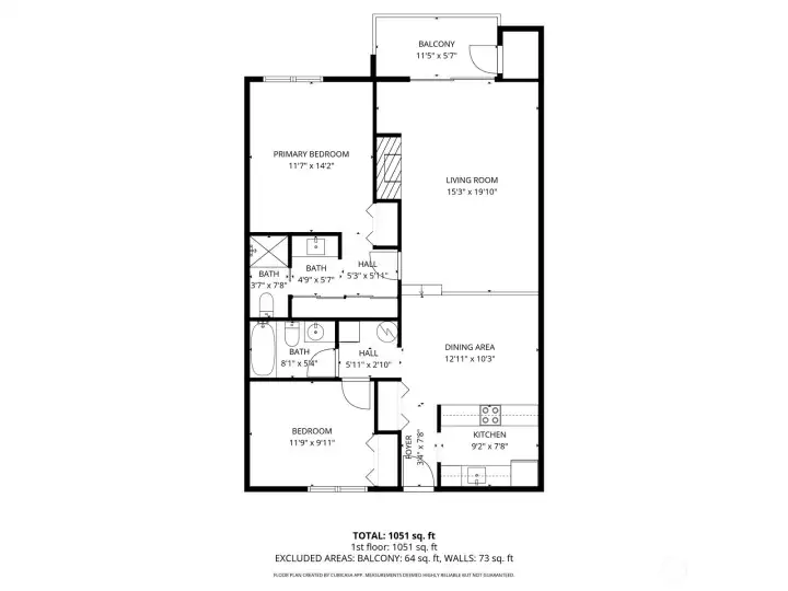 floor plan with measurements