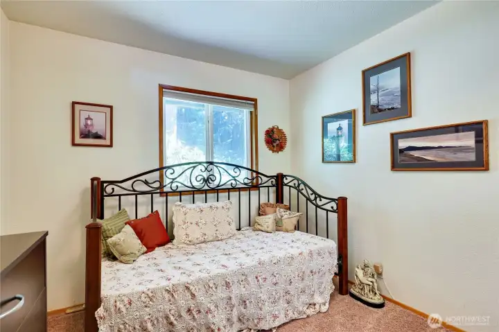 The second bedroom off the hallway.