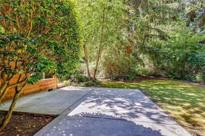 The back patio off of the primary bedroom.