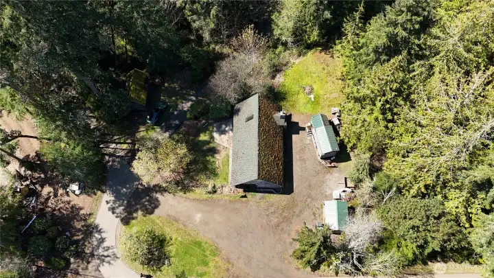 Panoramic overhead perspective