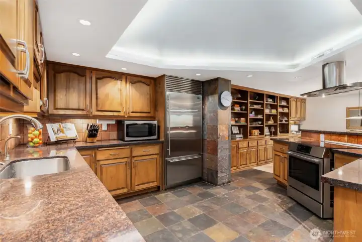 Kitchen with storage galore