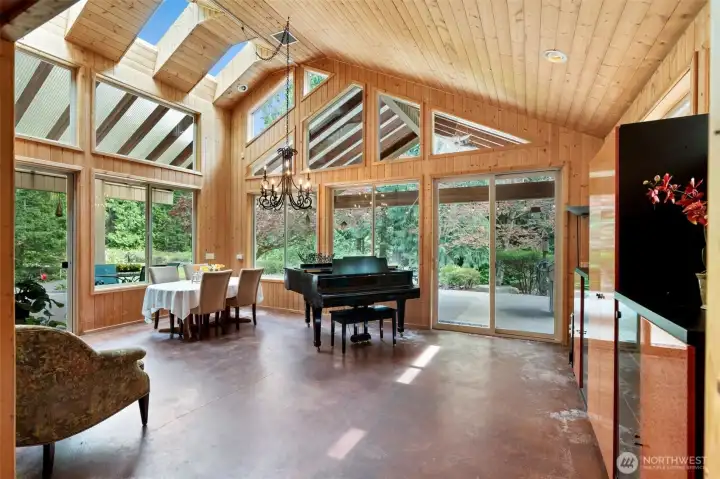 Just off the great room is this stunning bonus sun room!