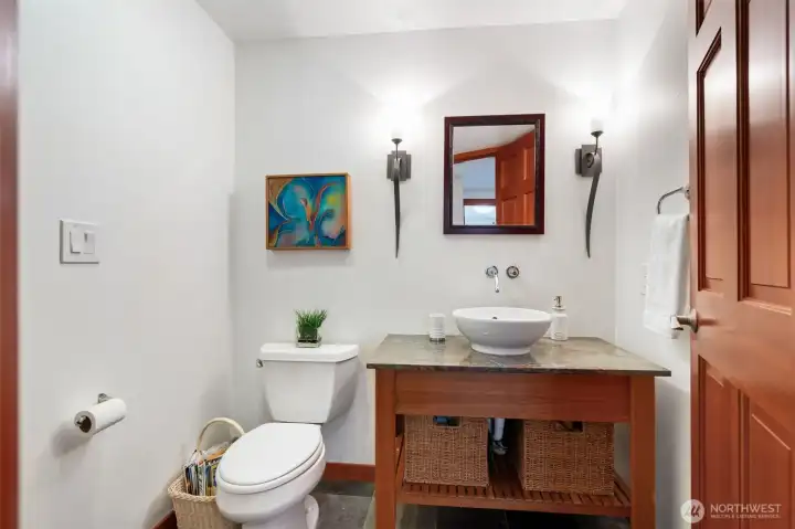 Half Bath on lower level
