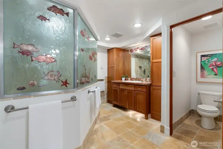 Primary Bath with heated floors