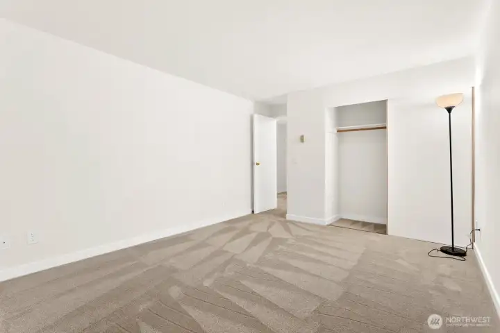 Bedroom with 2nd closet. Bedroom with 2nd closet.