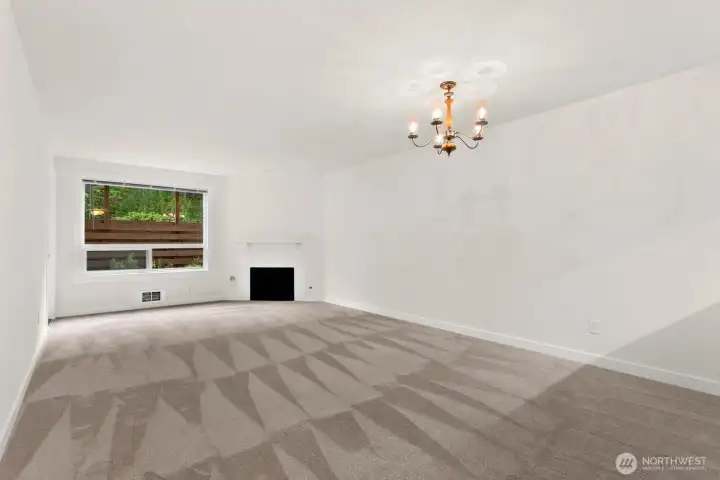 Another shot of living and dining rooms. Another shot of living and dining rooms.