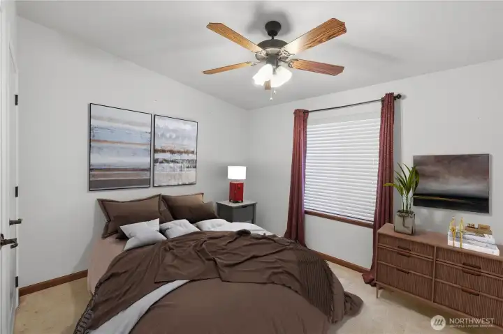 2nd bedroom with virtual staging