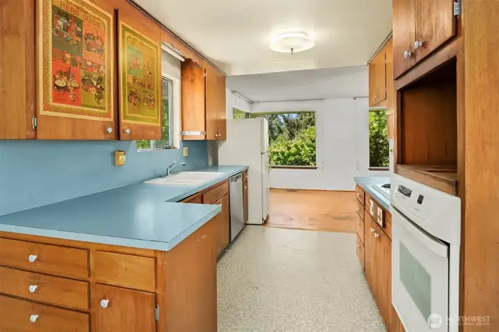 Kitchen View looking towards Dining Area