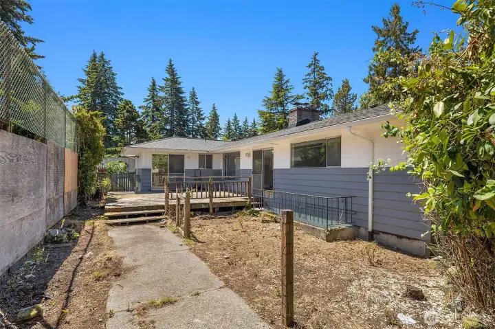 Back of house and Deck