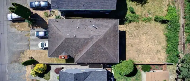Large, flat back yard. Large, flat back yard.