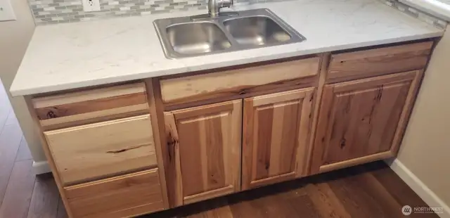 An example of one of three units that have had partial kitchen remodel