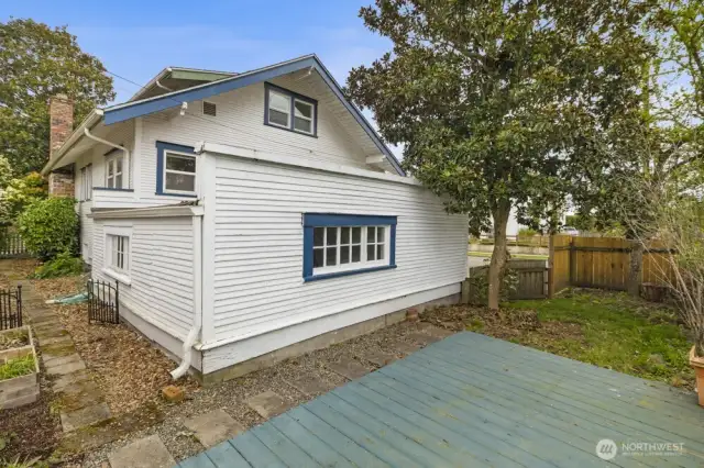 Just in time for the warmer months.  Imagine your BBQ's and summer hang outs back here in your new yard.