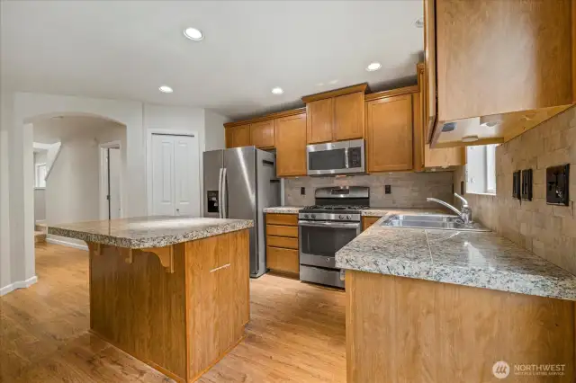 Lots of counter space.