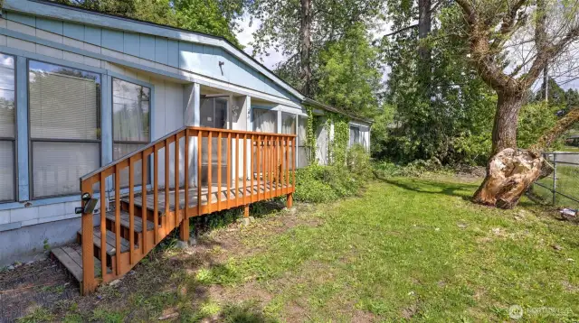 All structures on lot stay but sold with value in the land as-is.