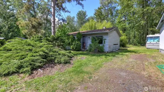 All structures on lot stay but sold with value in the land as-is.