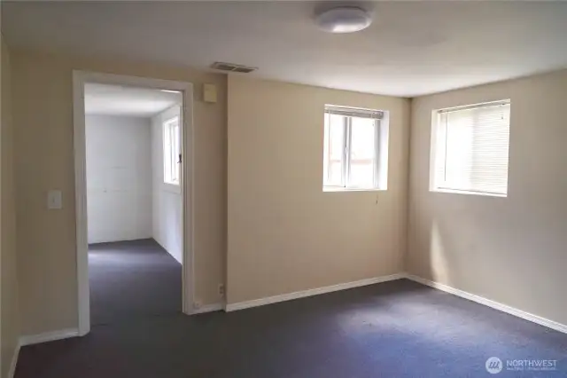 Fourth bedroom in the basement