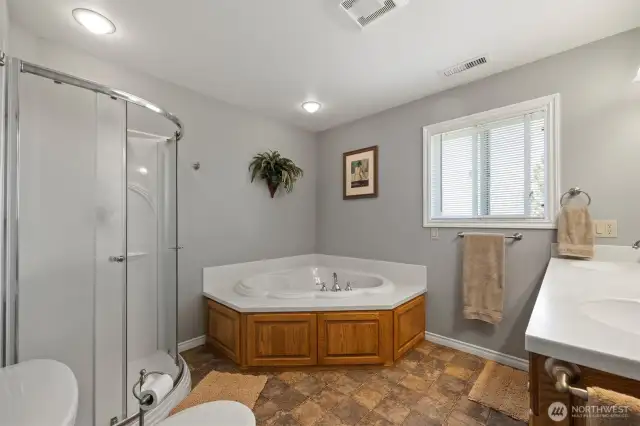 Primary Ensuite - Air jetted soaking tub